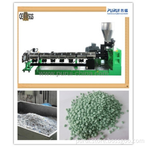 Granulating HDPE LDPE rigid flakes